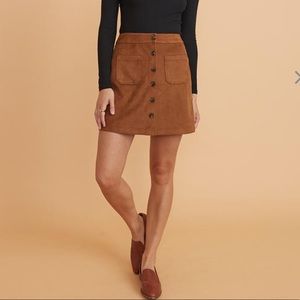 Marine Layer Myra Mini Skirt in Tortoise Shell
